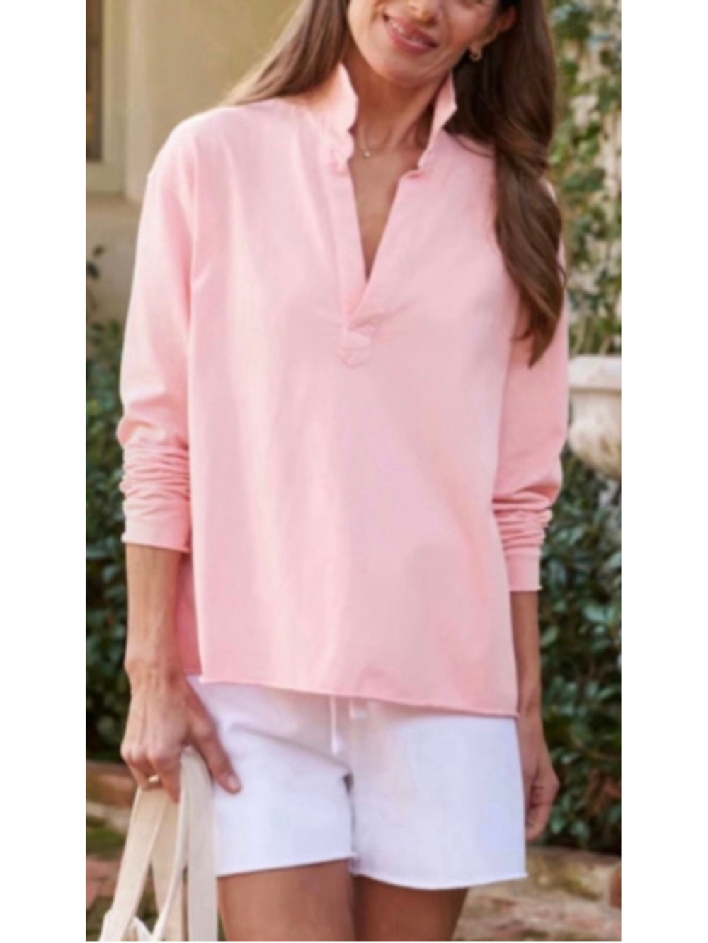 New Frank & Eileen Pink Patrick Long Sleeve Tee Standard L
